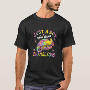 T-shirt Juste un garçon qui aime les caméléons
