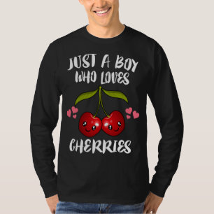 T-shirt Juste Un Garçon Qui Aime Les Cerises Amateur De Fr