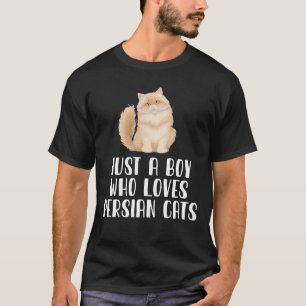 T-shirt Juste Un Garçon Qui Aime Les Chats Perses