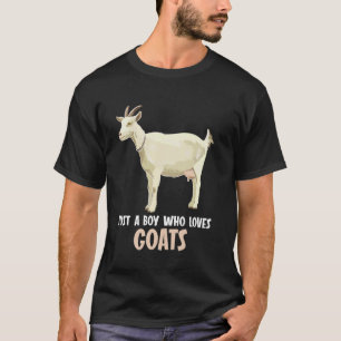 T-shirt Juste un garçon qui aime les chèvres chèvre