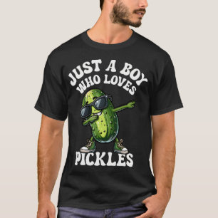T-shirt Juste Un Garçon Qui Aime Les Cornichons Anniversai