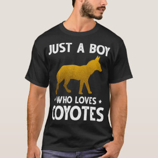 T-shirt Juste Un Garçon Qui Aime Les Coyotes Amoureux Des