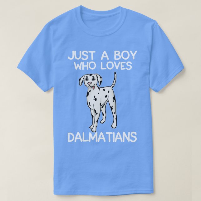 T-shirt Juste un garçon qui aime les Dalmatiens (Design devant)