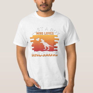 T-shirt Juste un garçon qui aime les dinosaures Concepti
