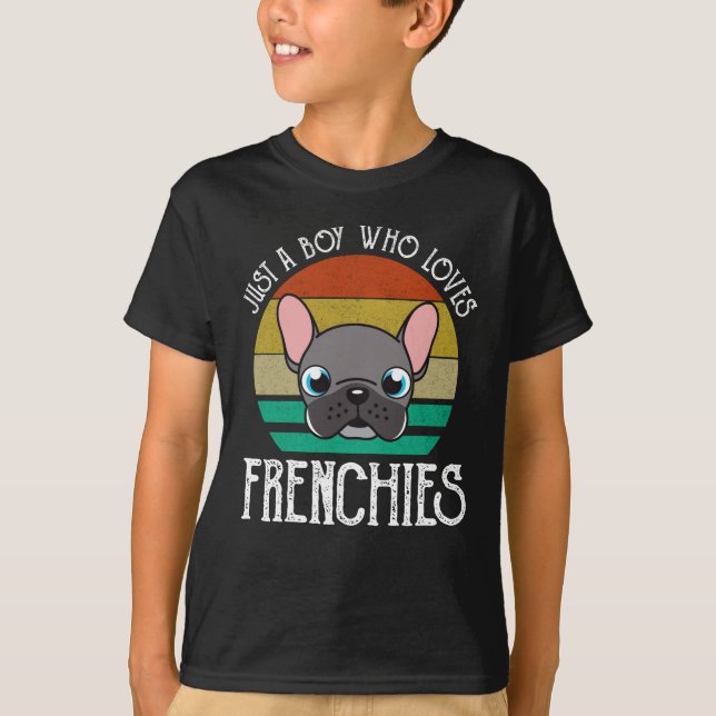 T-shirt Juste un garçon qui aime les Français (Devant)