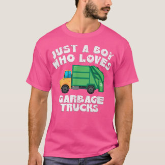 T-shirt Juste Un Garçon Qui Aime Les Garbage Trucks Garçon