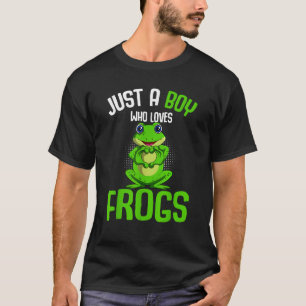 T-shirt Juste un garçon qui aime les grenouilles Enfants G