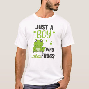 T-shirt Juste Un Garçon Qui Aime Les Grenouilles Grenouill