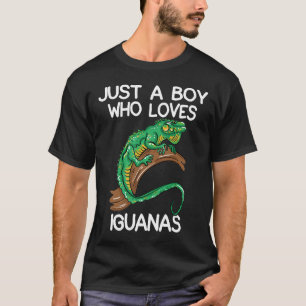 T-shirt Juste Un Garçon Qui Aime Les Iguanas Propriétaire