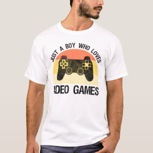 T-shirt Juste Un Garçon Qui Aime Les Jeux Vidéo