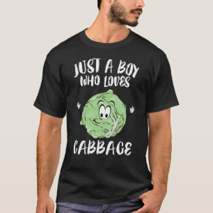T-shirt Juste un garçon qui aime les légumes au chou