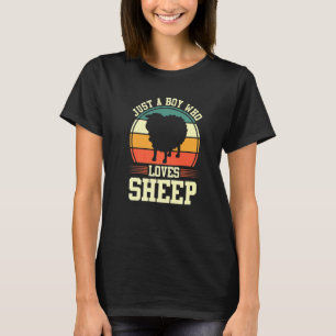 T-shirt Juste un garçon qui aime les moutons Éleveur de mo