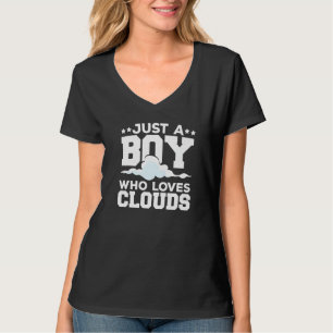 T-shirt Juste un garçon qui aime les nuages météorologue m