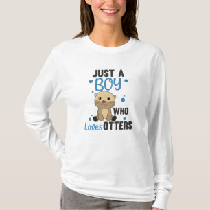 T-shirt Juste Un Garçon Qui Aime Les Otters Sweet Otter