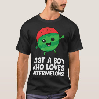 T-shirt Juste un garçon qui aime les pastèques