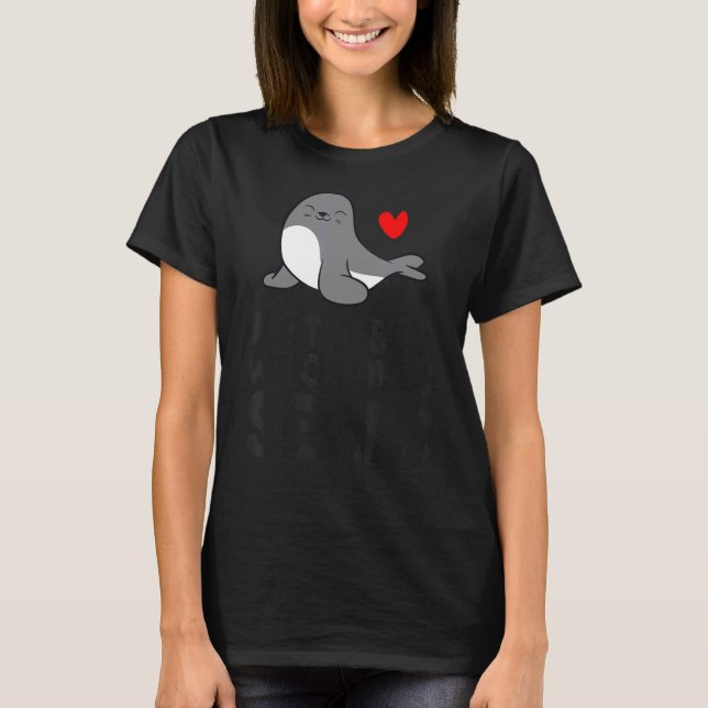 T-shirt Juste un garçon qui aime les phoques (Devant)