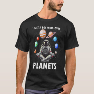 T-shirt Juste Un Garçon Qui Aime Les Planètes Geek De Scie