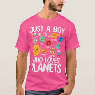 T-shirt Juste un garçon qui aime les planètes Solar Star S