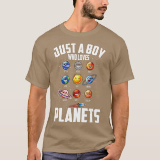 T-shirt Juste un garçon qui aime les planètes Space Sun Pl