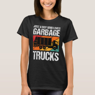 T-shirt Juste Un Garçon Qui Aime Les Poubelles 1