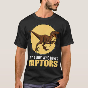 T-shirt Juste Un Garçon Qui Aime Les Raptors Raptor