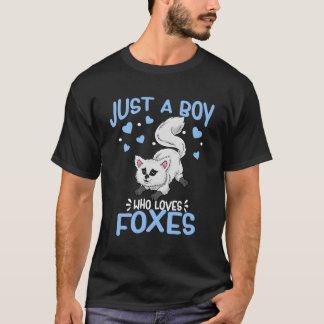 T-shirt Juste Un Garçon Qui Aime Les Renards Bébés Bébé Ba