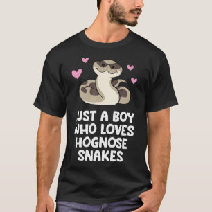 T-shirt Juste un garçon qui aime les serpents hétérodons