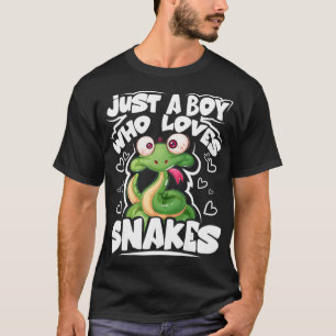 T-shirt Juste Un Garçon Qui Aime Les Serpents Serpent Aman