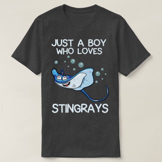 T-shirt Juste Un Garçon Qui Aime Les Stingrays (Design devant)