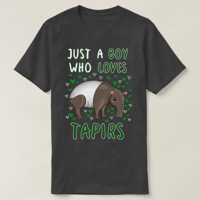 T-shirt Juste Un Garçon Qui Aime Les Tapirs (Design devant)