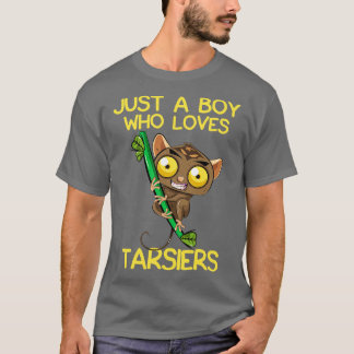 T-shirt Juste Un Garçon Qui Aime Les Tarsiers