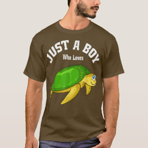 T-shirt Juste Un Garçon Qui Aime Les Tortues I Sea Turtle 
