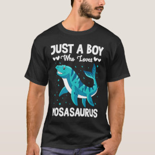 T-shirt Juste Un Garçon Qui Aime Mosasaurus Paléontologie 