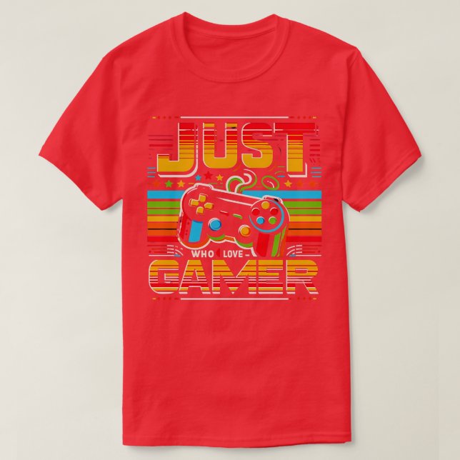T-shirt Juste Un Garçon Qui Aime Niveau Déverrouillé Jeux  (Design devant)