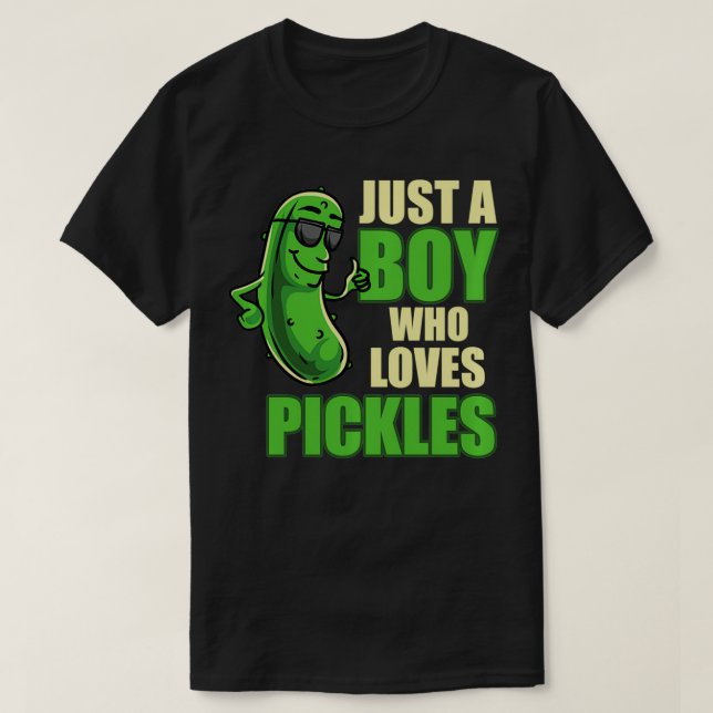 T-shirt Juste Un Garçon Qui Aime Pickles Drôle Pickle Boy  (Design devant)