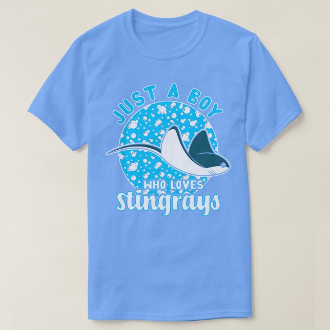 T-shirt Juste Un Garçon Qui Aime Stingrays 3 (Design devant)