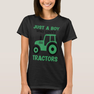 T-shirt Juste Un Garçon Qui Aime Tracteurs Agritourisme Ga