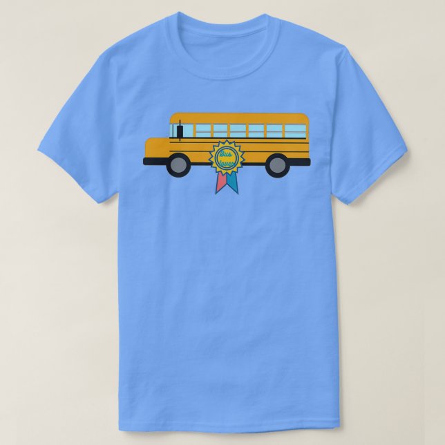 T-shirt Juste un garçon qui aime un bus scolaire (Design devant)