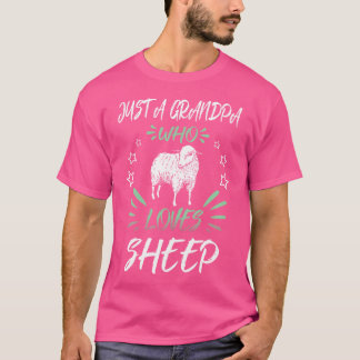 T-shirt Juste Un Grand-Père Qui Aime Les Moutons