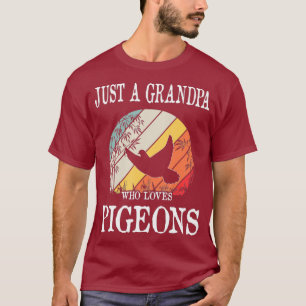 T-shirt Juste Un Grand-Père Qui Aime Les Pigeons