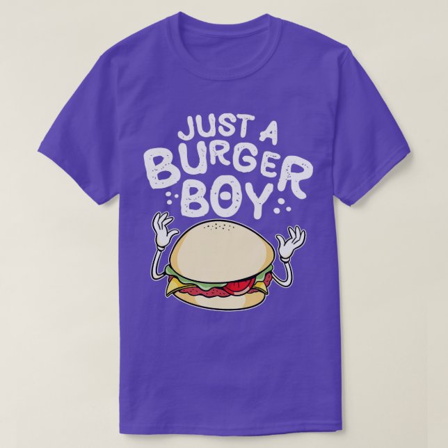 T-shirt Juste un hamburger garçon femmes hamburger et Chee (Design devant)