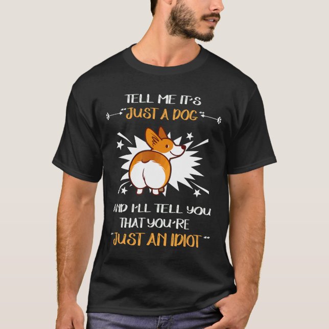 T-shirt Juste un idiot (87) (Devant)