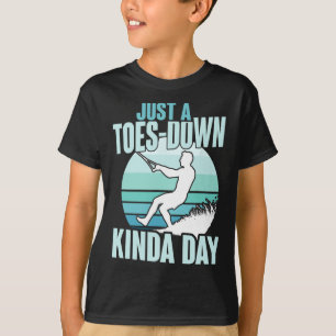 T-shirt Juste Un Jeu De Jeu Kinda Retro Ski De Repied