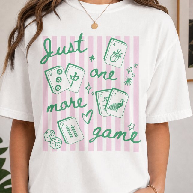 T-shirt Juste un jeu de mahjong amusant de plus (Créateur téléchargé)