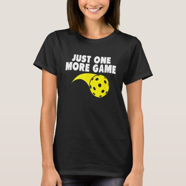 T-shirt Juste Un Jeu De Plus Joli Pickleball Player Paddle (Devant)