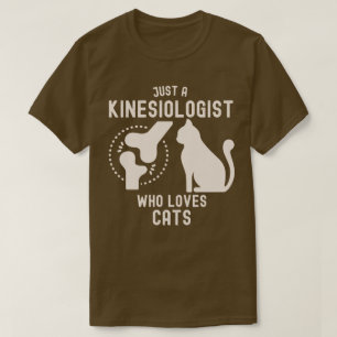 T-shirt Juste un Kinesiologiste qui aime les chats
