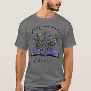 T-shirt Juste un livre de chapitre supplémentaire et Fleur