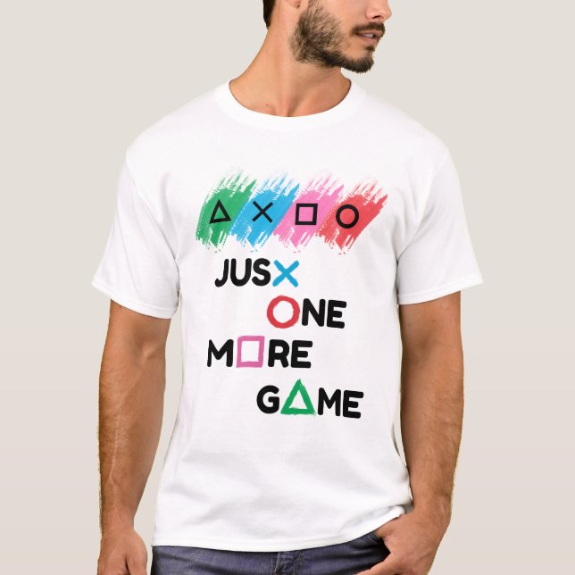 T-shirt Juste Un Nouveau Jeu Blanc (Devant)