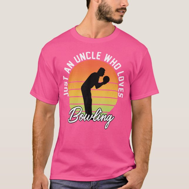 T-shirt Juste Un Oncle Qui Aime Le Bowling Uncle Drôle (Devant)