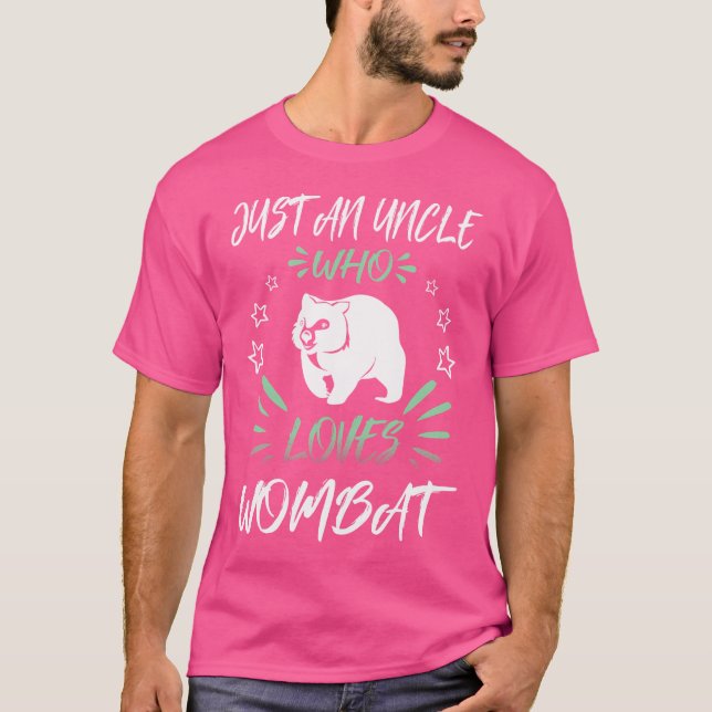 T-shirt Juste Un Oncle Qui Aime Wombat (Devant)